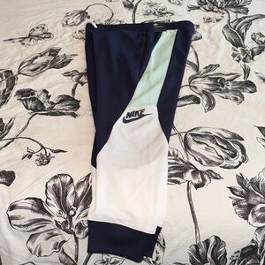 Nike Women's Track Pants in Navy, Mint, and White